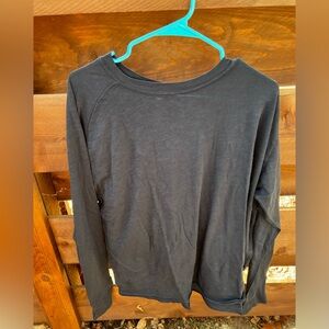 Zella NWOT Nordstrom Long Sleeve Black Tee Shirt Size Large